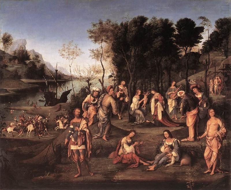 COSTA, Lorenzo Court of Isabella d'EsteCourt of Isabella d Este china oil painting image